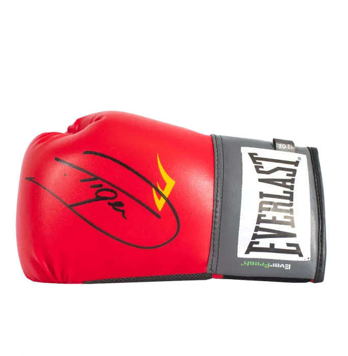 icons Dariusz Michalczewski Signed Red Everlast Boxing Glove: "Tiger" Signature Edition