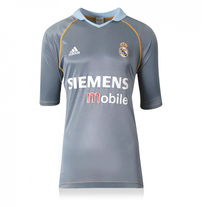 Icons David Beckham Back Signed Real Madrid 2003-04 Third Shirt In Hero Frame: Option 1