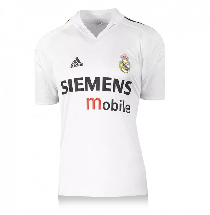 Icons David Beckham Back Signed Real Madrid 2004-05 Home Shirt With Fan Style Numbers In Classic Frame