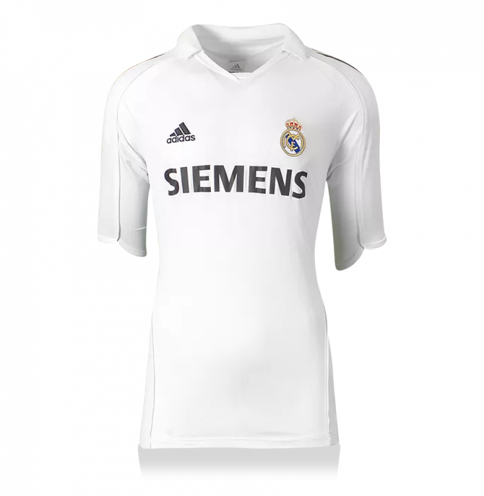 Icons David Beckham Back Signed Real Madrid 2005-06 Home Shirt In Hero Frame: Option 1