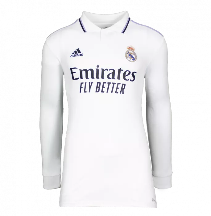 Icons David Beckham Back Signed Real Madrid 2022-23 Home Shirt In Hero Frame: Option 1