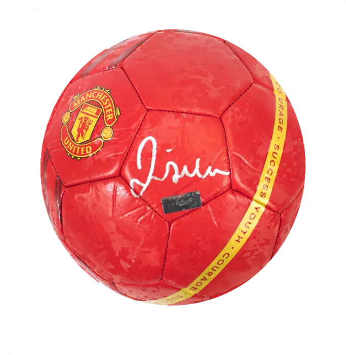 Icons David Beckham Signed Manchester United Branded Football In Acrylic Case