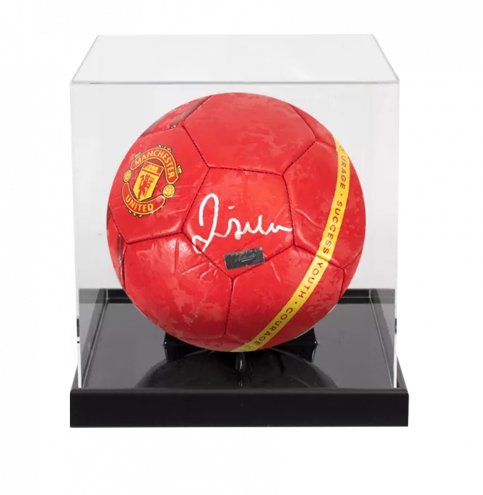 Icons David Beckham Signed Manchester United Branded Football In Acrylic Case