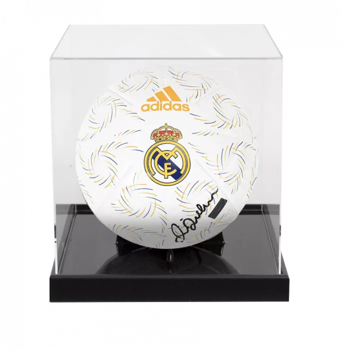 icons David Beckham Signed Real Madrid Branded Football In Acrylic Case
