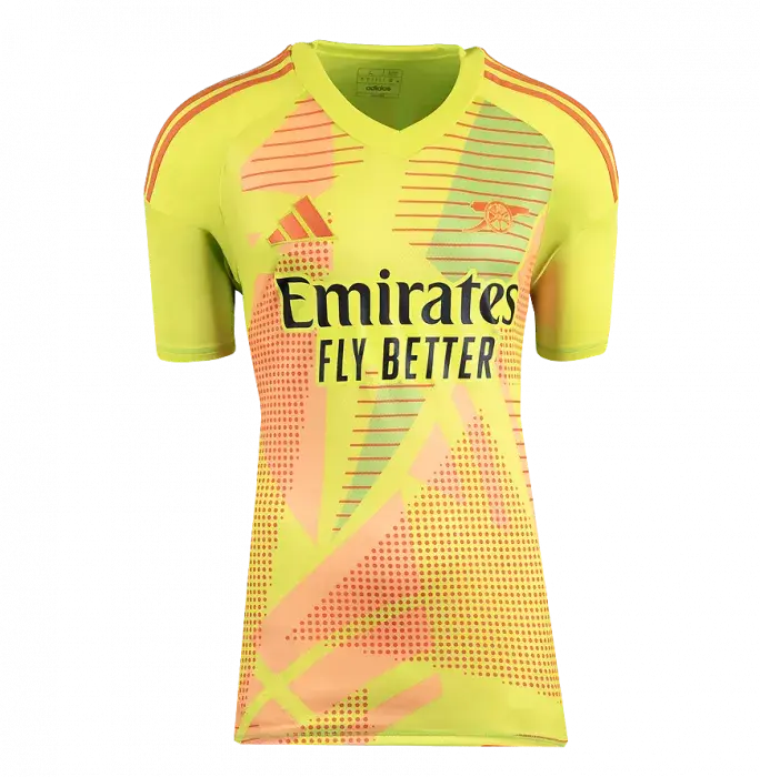 Icons David Raya Back Signed Arsenal 2024-25 Home Goalkeeper Shirt In Classic Frame