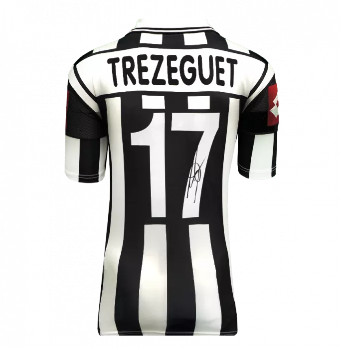 Icons David Trezeguet Back Signed Juventus 2001-02 Home Shirt In Classic Frame