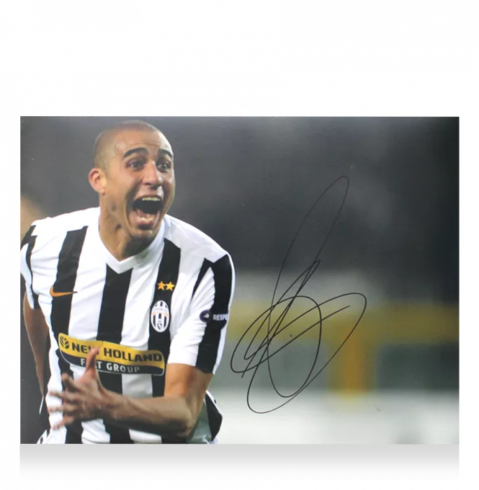 Icons David Trezeguet Signed Juventus Photo In Premium Photo Frame