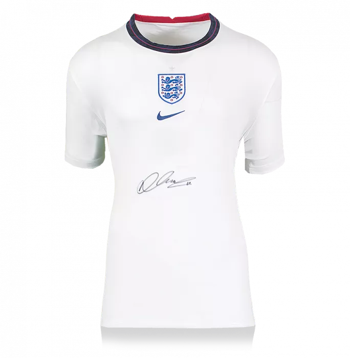 icons Declan Rice Front Signed England 2020-21 Home Shirt
