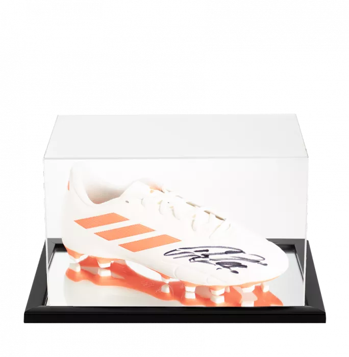 icons Declan Rice Signed Adidas Copa Football Boot In Acrylic Case