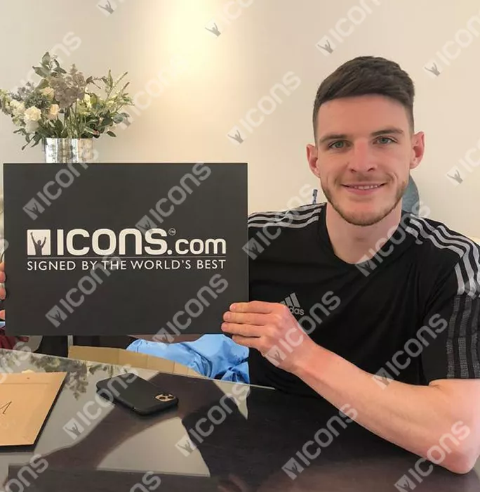 Icons Declan Rice Signed Blue Adidas X19.1 High End Boot