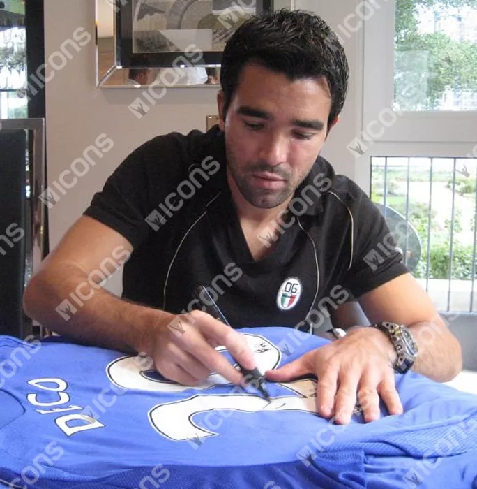 Icons Deco Back Signed Chelsea FC 2008-09 Home Shirt In Classic Frame