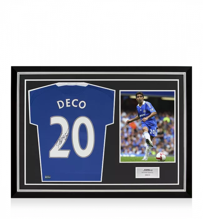 Icons Deco Signed Chelsea 2004-05 Home Shirt In Hero Frame: Option 1