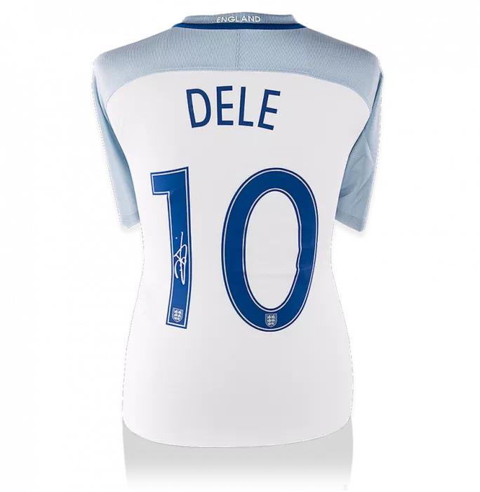 Icons Dele Alli Back Signed England 2016 Home Shirt: Number 10 Edition