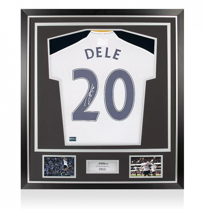 icons Dele Alli Back Signed Tottenham Hotspur 2016-17 Home Shirt In Classic Frame
