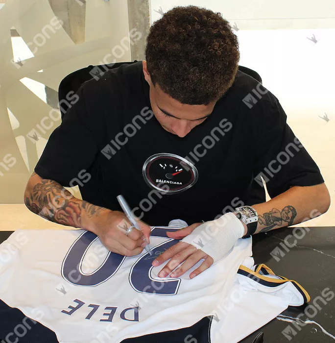 Icons Dele Alli Back Signed Tottenham Hotspur 2016-17 Home Shirt