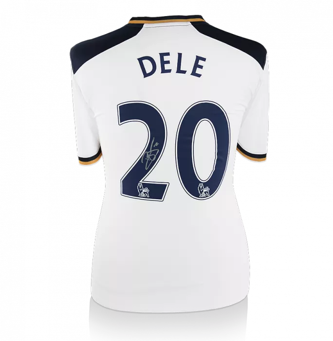 icons Dele Alli Back Signed Tottenham Hotspur 2016-17 Home Shirt
