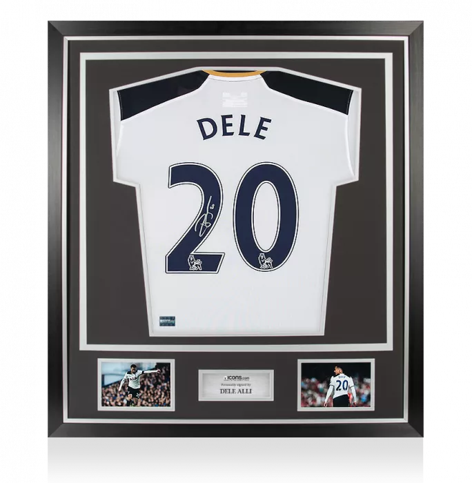 icons Dele Alli Back Signed Tottenham Hotspur 2016-17 Home Shirt In Classic Frame