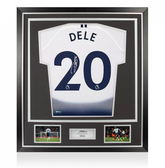 icons Dele Alli Back Signed Tottenham Hotspur 2018-19 Home Shirt In Classic Frame: Premier League Edition