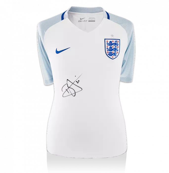 icons Dele Alli Front Signed England 2016 Home Shirt