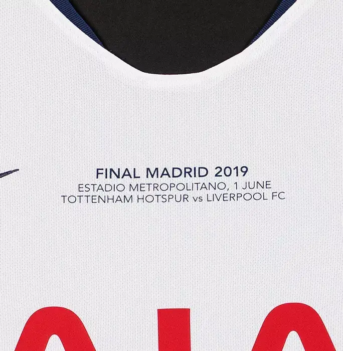 Icons Dele Alli Front Signed Tottenham Hotspur 2018-19 Home Shirt: 2019 UEFA Champions League Final Edition