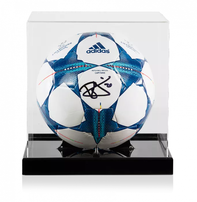 icons Dele Alli Signed 2015-16 UEFA Champions League Football In Acrylic Case