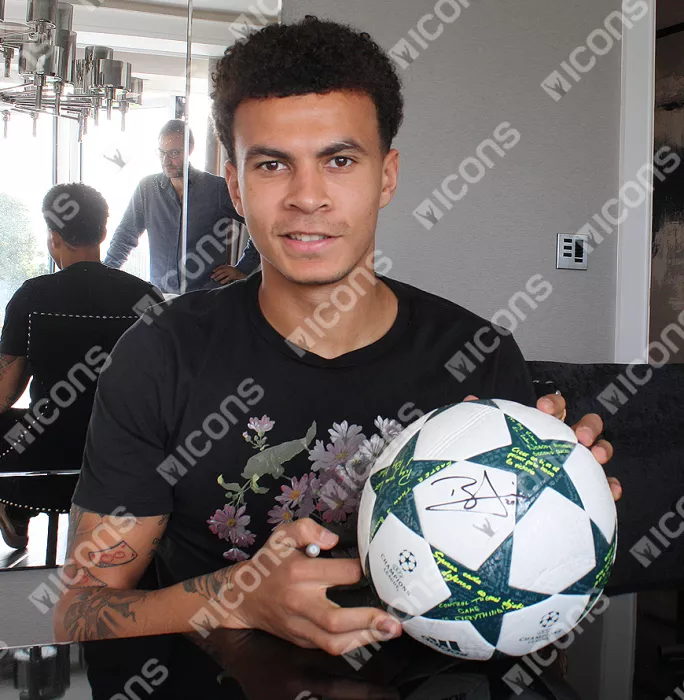 Icons Dele Alli Signed 2016-17 UEFA Champions League Football