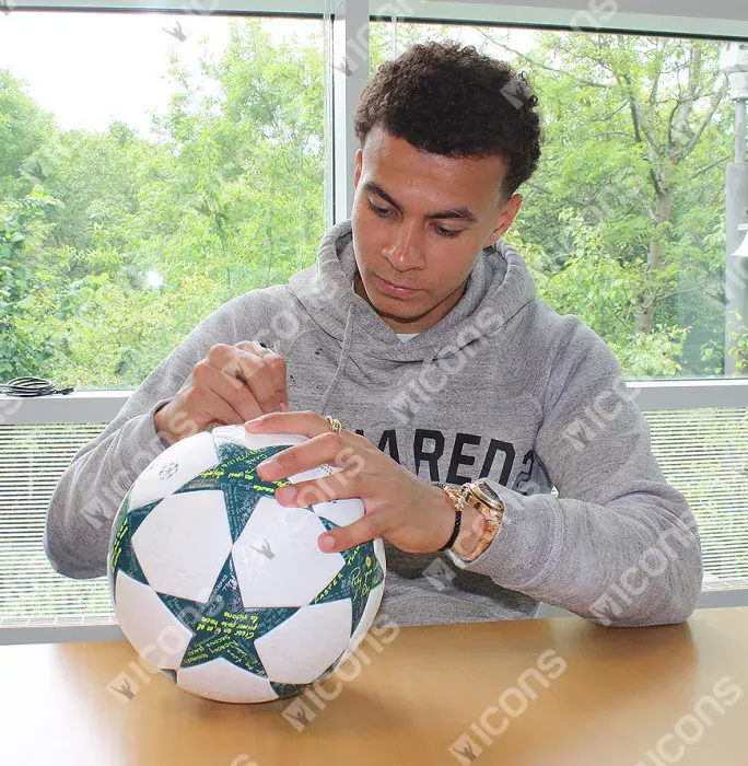 Icons Dele Alli Signed 2016-17 UEFA Champions League Football