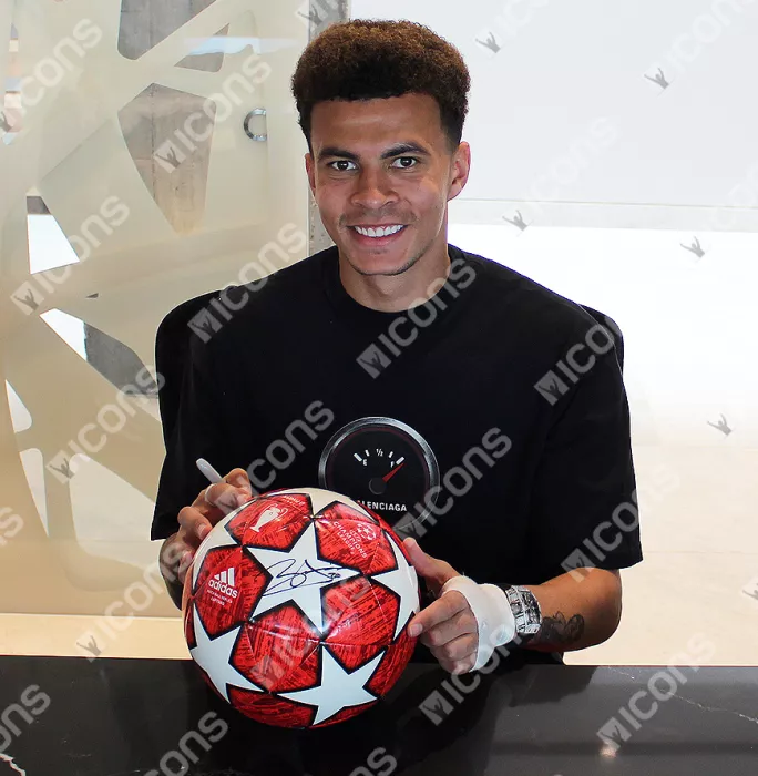 Icons Dele Alli Signed 2019 UEFA Champions League Finale Football