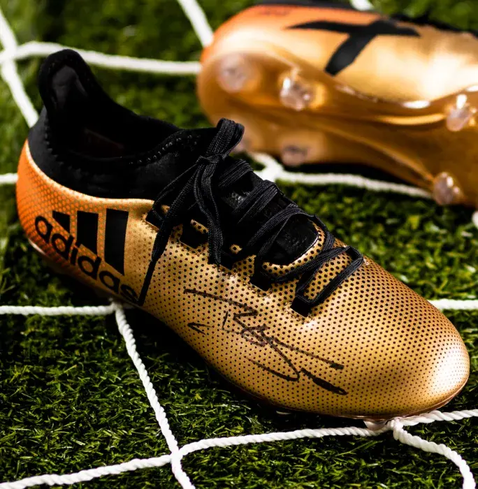 Icons Dele Alli Signed Gold Adidas X Boot In Bubble Frame: Option 1