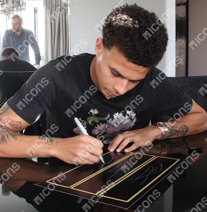 Icons Dele Alli Signed Plaque And Photo Frame: North London Derby Victory
