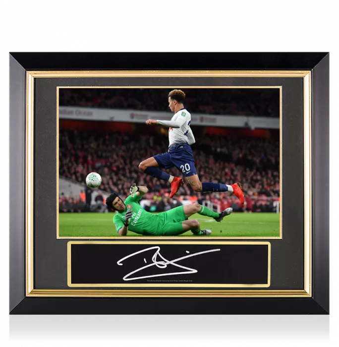 icons Dele Alli Signed Plaque and Photo Frame: North London Derby Goal vs Arsenal