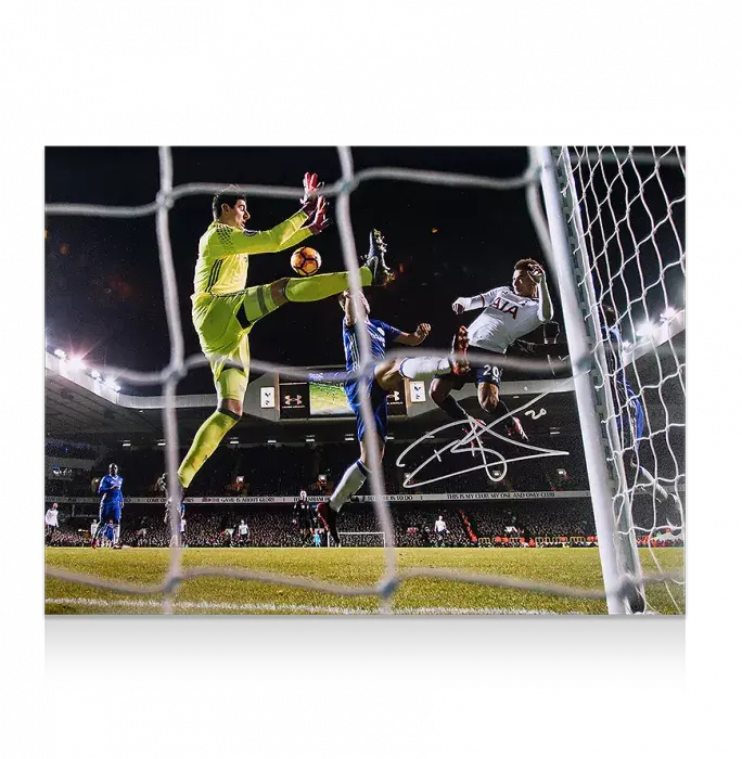 icons Dele Alli Signed Tottenham Hotspur Photo: Brace vs Chelsea