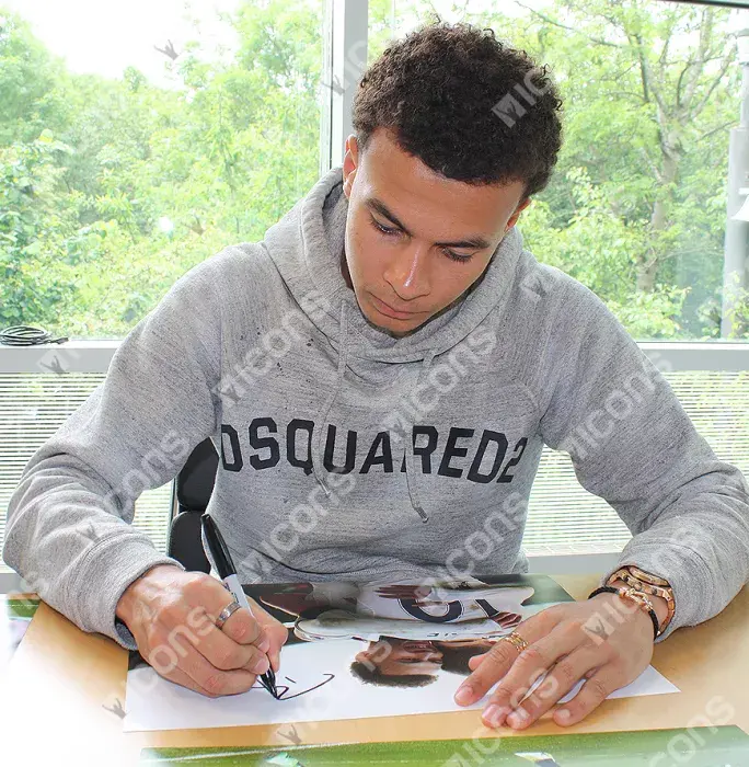 Icons Dele Alli Signed Tottenham Hotspur Photo: Celebrating With Harry Kane