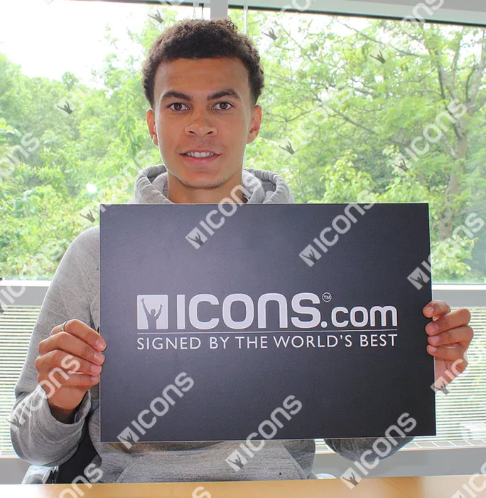 Icons Dele Alli Signed Tottenham Hotspur Photo: Fans' Favourite With "Happy Birthday" Inscription