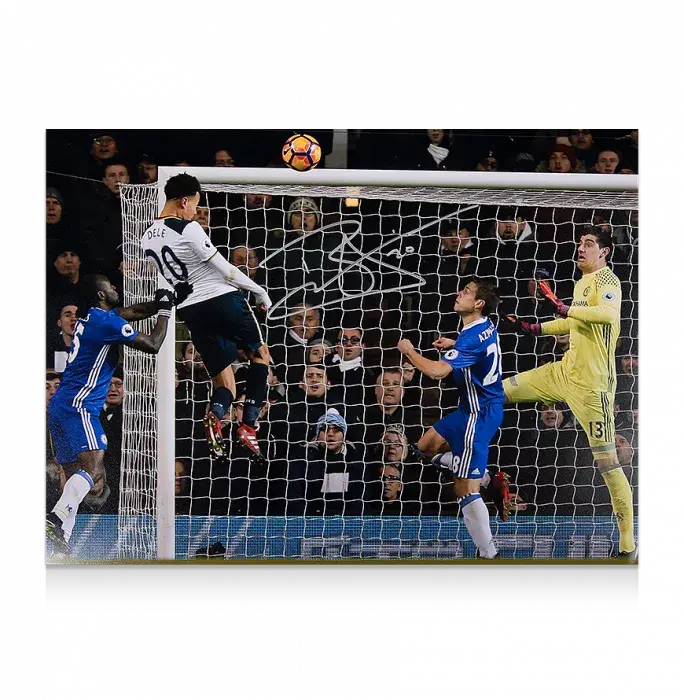 icons Dele Alli Signed Tottenham Hotspur Photo: Goal vs Chelsea
