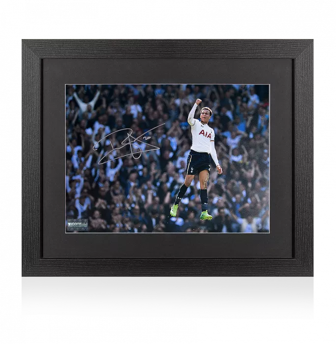 icons Dele Alli Signed Tottenham Hotspur Photo In Black Wooden Frame: Fans' Favourite