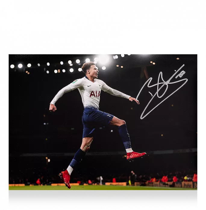 Icons Dele Alli Signed Tottenham Hotspur Photo: North London Derby Goal Vs Arsenal