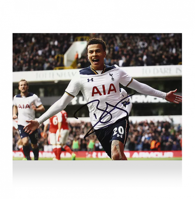 icons Dele Alli Signed Tottenham Hotspur Photo: North London Derby Goal