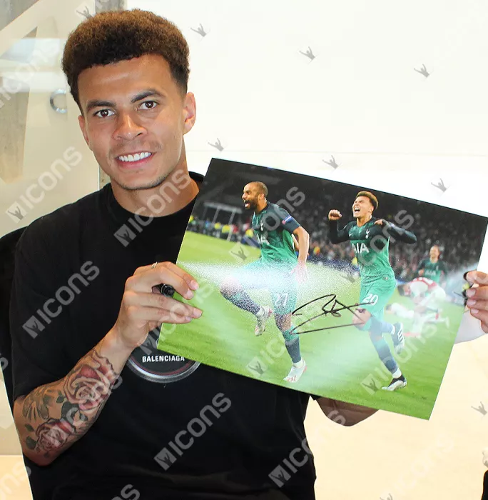 Icons Dele Alli Signed Tottenham Hotspur Photo: UEFA Champions League Semi-Final Victory Vs Ajax