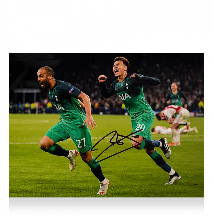 icons Dele Alli Signed Tottenham Hotspur Photo: UEFA Champions League Semi-Final Victory vs Ajax