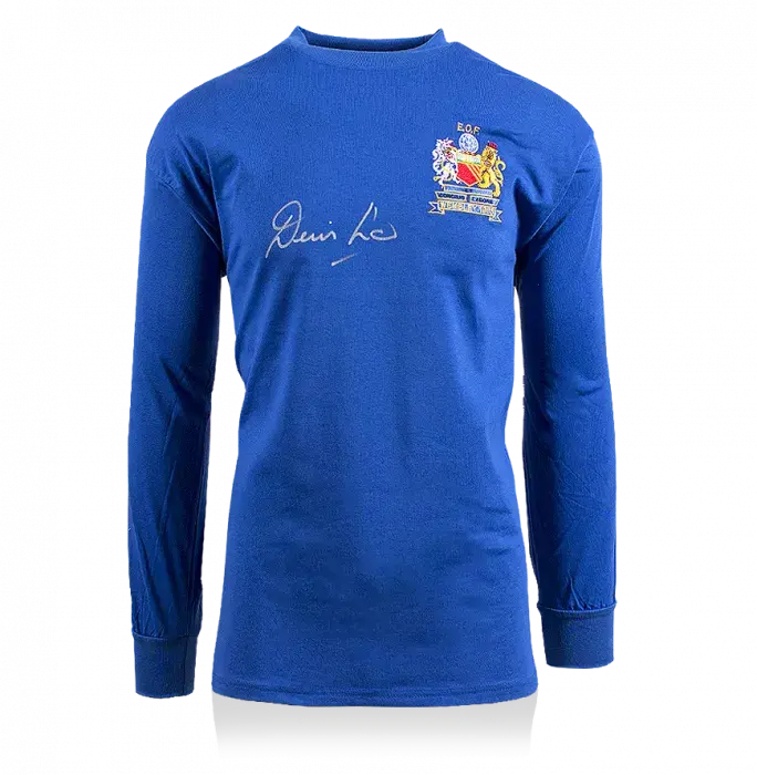 Icons Denis Law Front Signed Manchester United Away Shirt: 1968 European Cup Final Edition