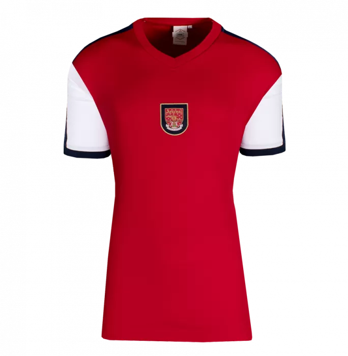 Icons Dennis Bergkamp Back Signed Arsenal Retro Shirt In Deluxe Packaging