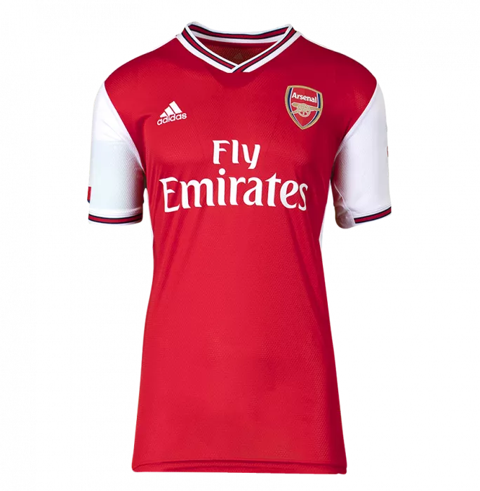 Icons Dennis Bergkamp Back Signed Modern Arsenal Home Shirt In Hero Frame: Option 1