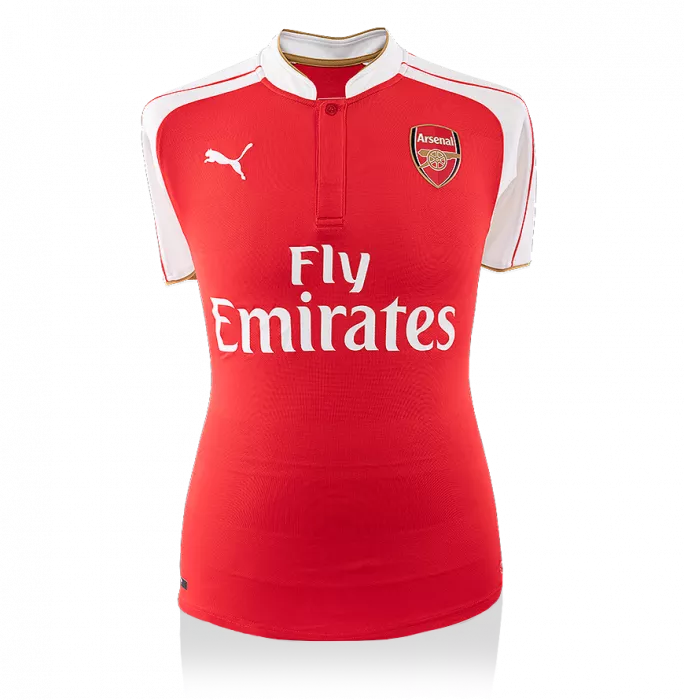 Icons Dennis Bergkamp Back Signed Modern Arsenal Home Shirt