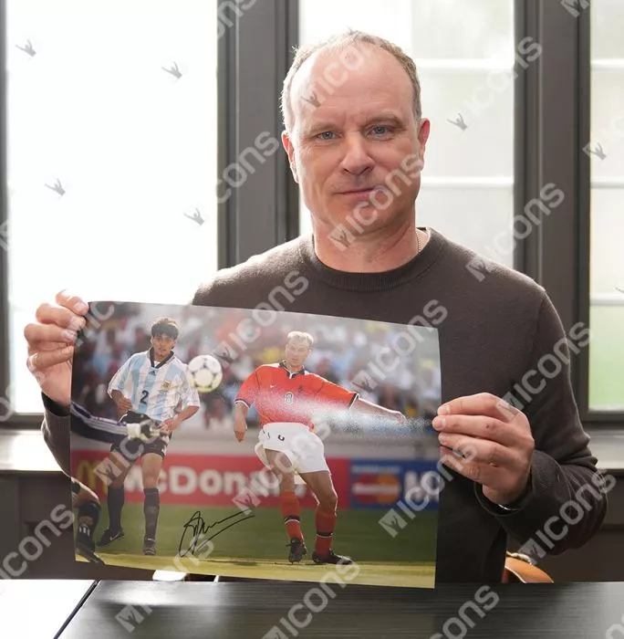 Icons Dennis Bergkamp Official 1998 FIFA World Cup™ Signed And Framed Netherlands Photo: Iconic Goal Vs Argentina