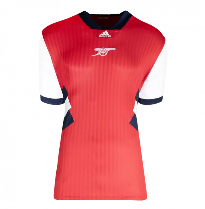 Icons Dennis Bergkamp Official UEFA Champions League Back Signed And Hero Framed Arsenal Icon Home Shirt With Fan Style Numbers