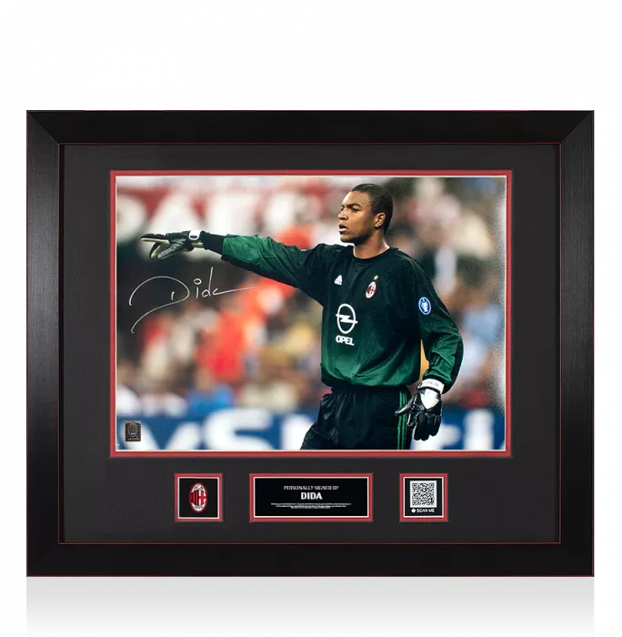 icons Dida Official AC Milan Signed and Framed Photo
