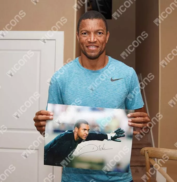 Icons Dida Signed Brazil Photo In Black Wooden Frame