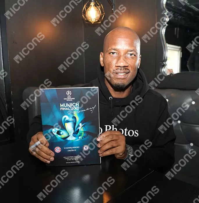 Icons Didier Drogba Signed 2012 UEFA Champions League Final Programme