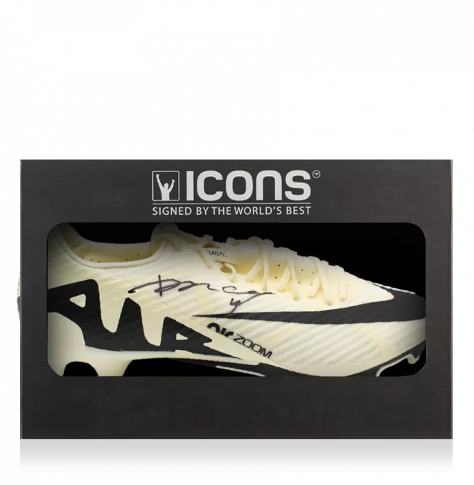 icons Didier Drogba Signed Nike Vapor Boot In Deluxe Packaging